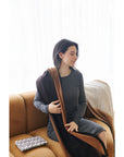 Iris Brown Cashmere Merino Handwoven Scarf