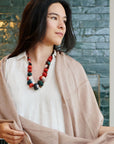 Jute Cream Hand Woven Soft Linen Silk Scarf