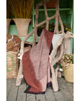 Handwoven Mink Brown Myrtle Drift Merino Throw