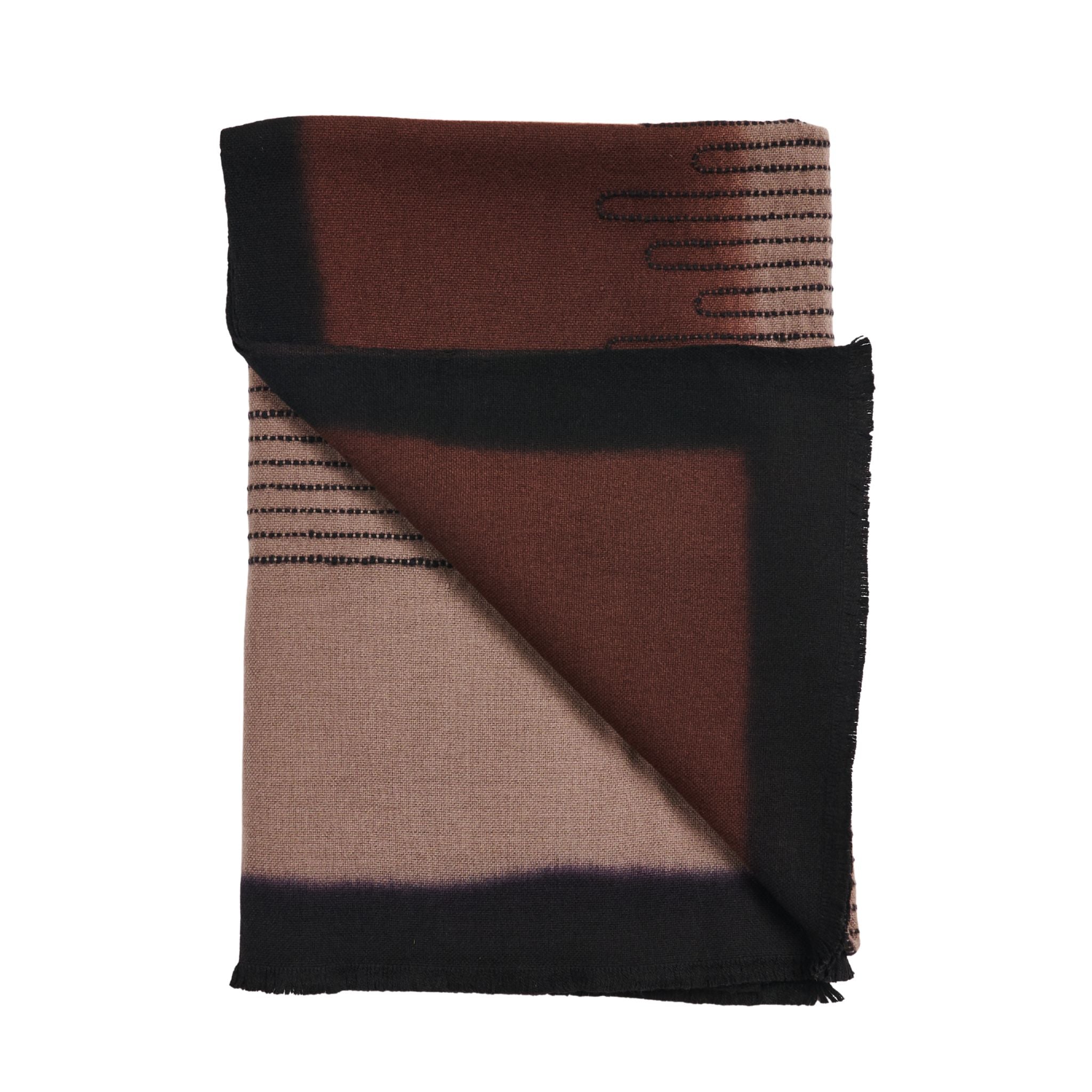 Handwoven Topaz Brown Myrtle Drift Merino Throw – Variously