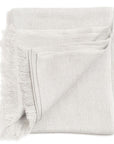 Jute Cream Hand Woven Soft Linen Silk Scarf