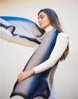 Iris Prussian Blue Cashmere Merino Handwoven Scar