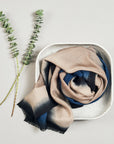 Iris Prussian Blue Cashmere Merino Handwoven Scar