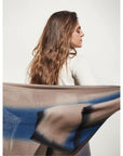Iris Prussian Blue Cashmere Merino Handwoven Scar