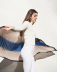 Iris Prussian Blue Cashmere Merino Handwoven Scar