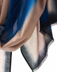 Iris Prussian Blue Cashmere Merino Handwoven Scar