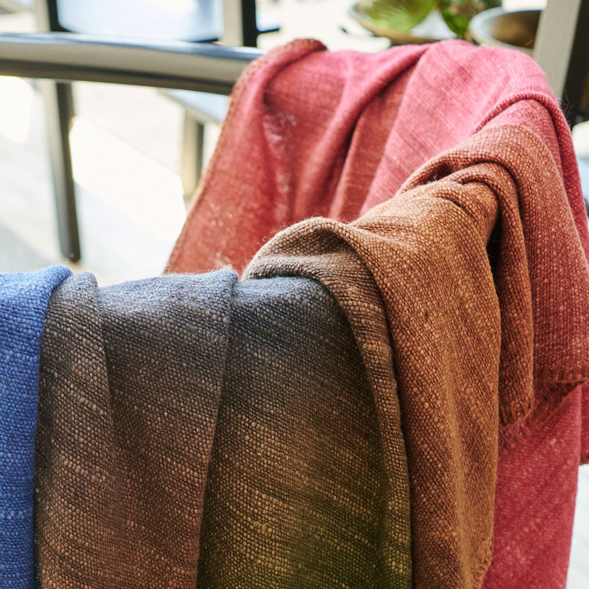 Riverside Multicolor Handwoven Merino Throw Blanket