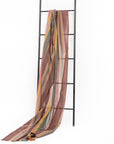Barque Clay Modern Artisan Striped Soft Merino Handwoven Scarf