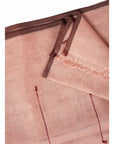 Clay Mist Handwoven Hand Knotted Soft Cotton Scarf In Neutral Color