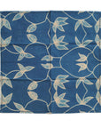 Folio Black Handcrafted Shibori Print Cotton Table Napkins ( set of 4 ) with unique floral design and natural dye.