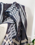Indie Indigo Handwoven Organic Cotton Throw