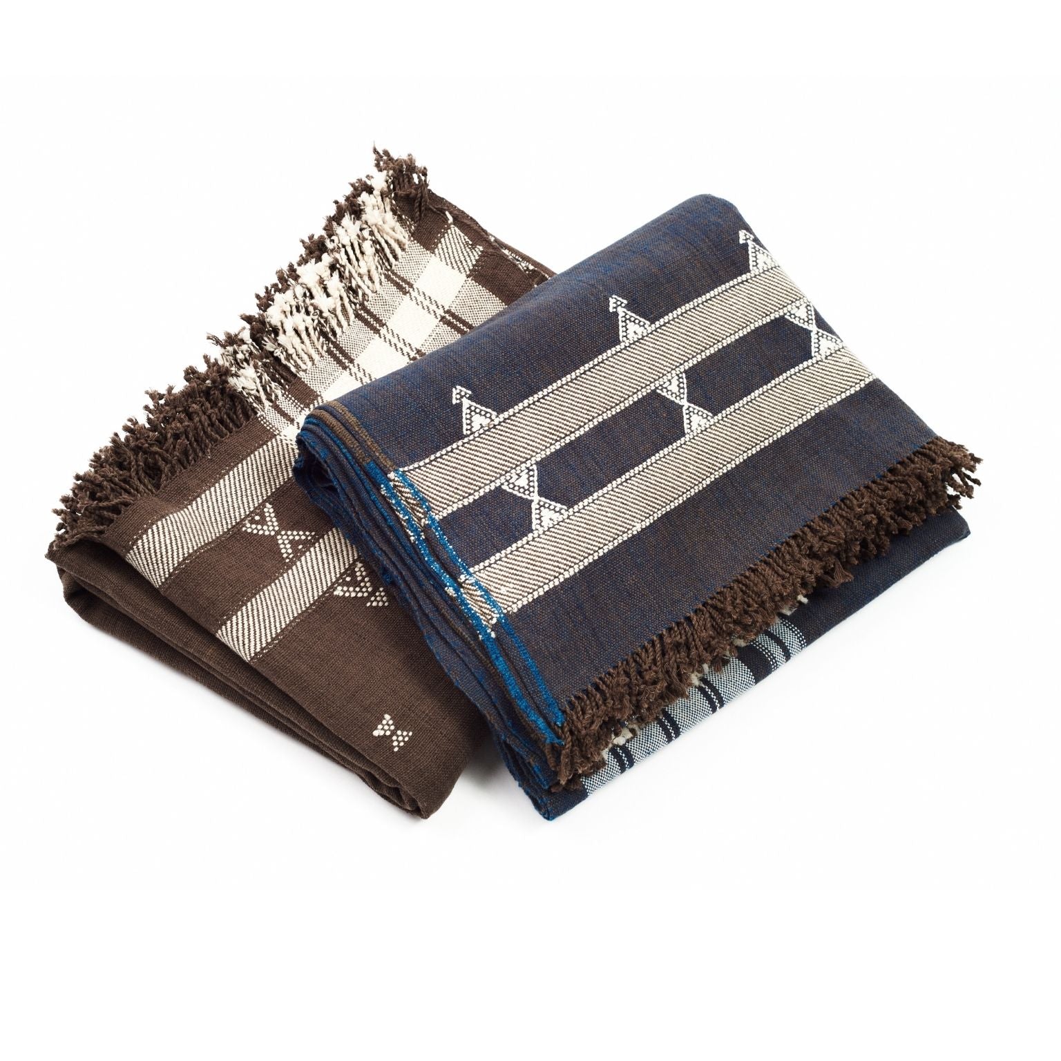 Indie Indigo Handwoven Organic Cotton Throw