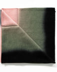 Iris Topaz Yellow Olive Green Cashmere Merino Soft Handwoven Modern Artisanal Scarf showcasing unique color blend.