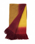 Marigold Merino Ombre Handloom Throw / Blanket Scarf