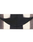 Melo Black Handcrafted Silk Travel Pouch Organizer with a stylish envelope silhouette in black and white.