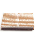 Oak Brown Zero Waste Handmade Artisanal Journal with striped cover design.