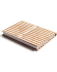 Oak Brown Zero Waste Handmade Artisanal Journal with striped cover design