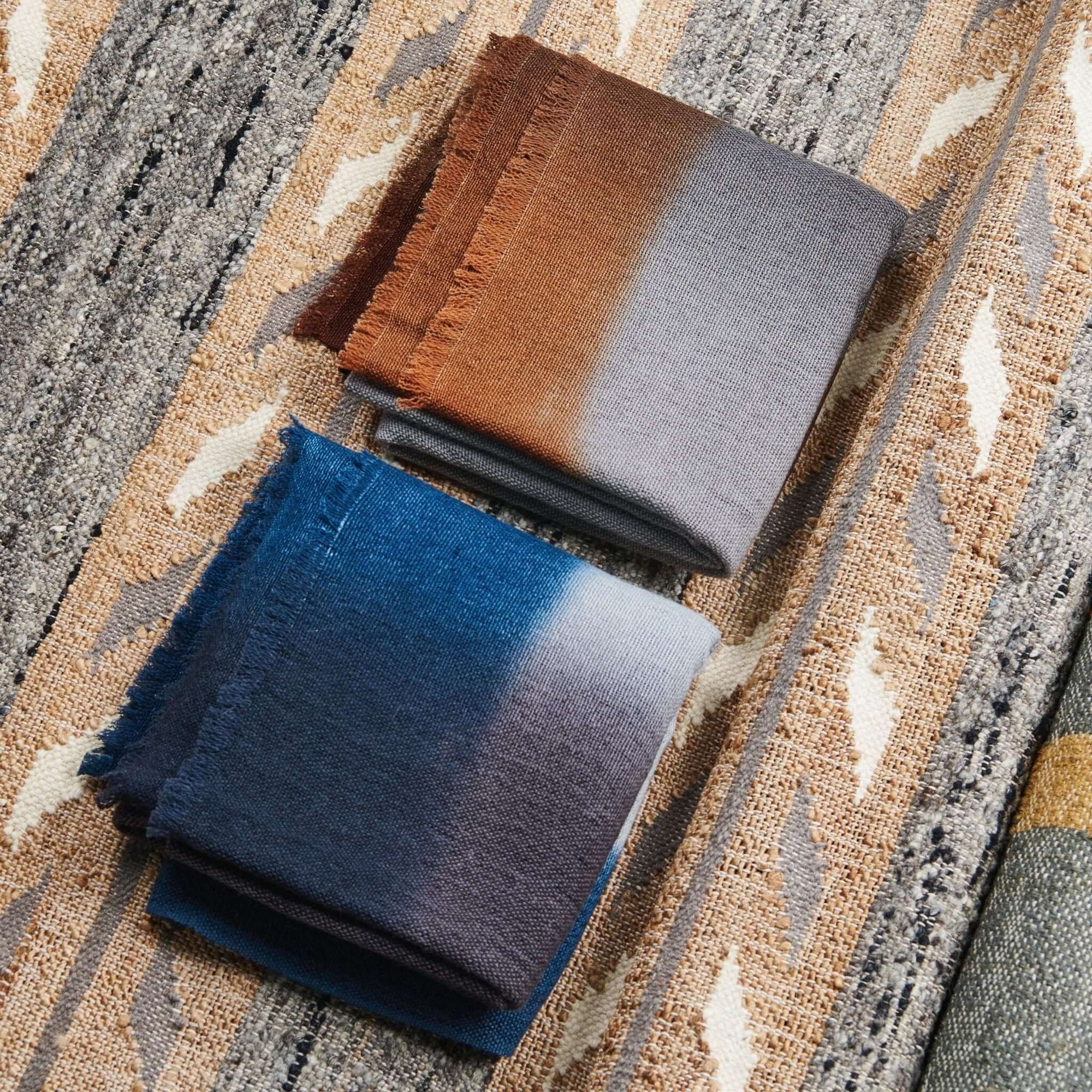 Simply Taupe Brown Gray Hand Spun Merino Handloom Throw