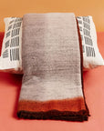 Simply Taupe Brown Gray Hand Spun Merino Handloom Throw