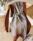 Simply Taupe Brown Gray Hand Spun Merino Handloom Throw