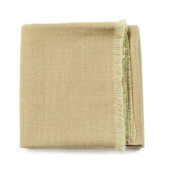 Product Shot of Haze Green Plush Soft Merino Handwoven Throw  By Variously  