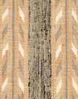 Uneven Arrows Hand Woven Wool Jute Rug In Earthy Hues